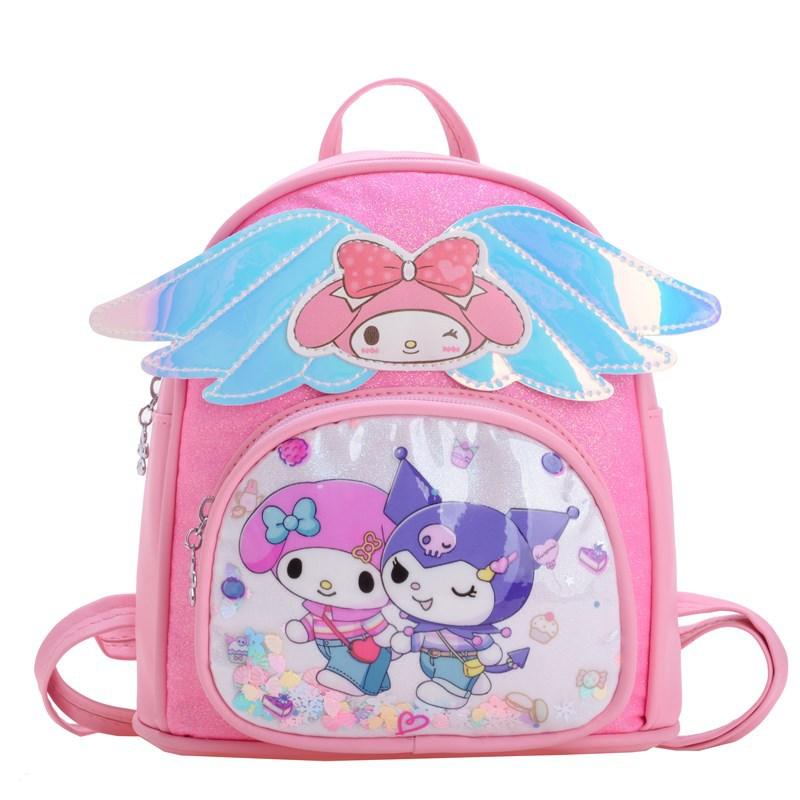 Cute Baby Backpack Cute Cartoon Kindergarten Primary School Student Schoolbag Foreign Style Printing Children S Bag розовый