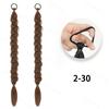 MISS WIG Synthetic With Elastic Band Hair Fiber Extensions Natural Looking  Long Braided Ponytail Hair Accessories For Women Party Daily Use