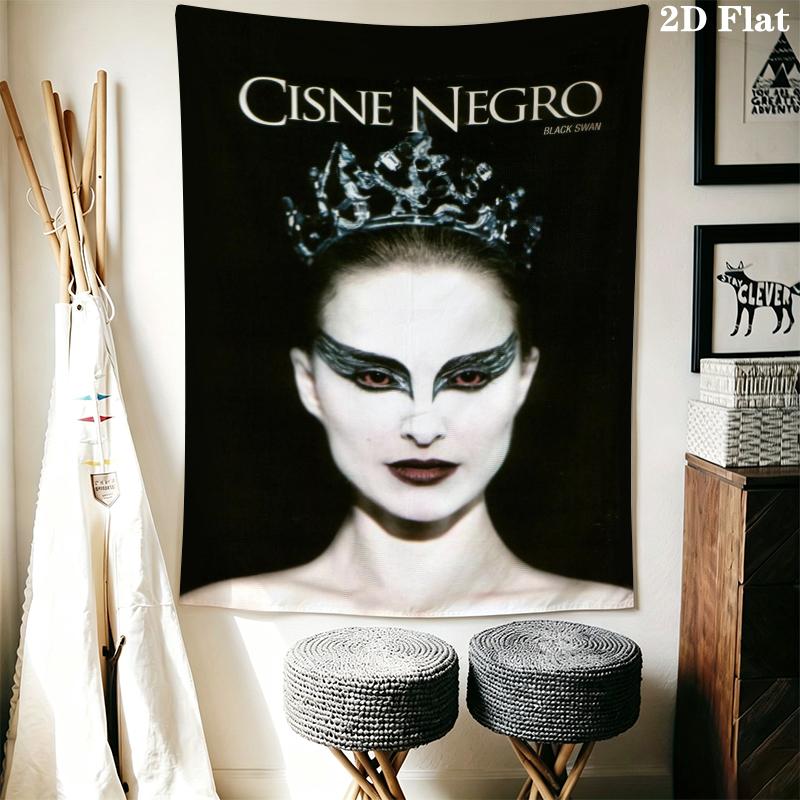 Black swan Wall Tapestry Aesthetic Wall Hanging Printed Fabric Blanket Decorative Tapestries for Bedroom Living Room Home Decor