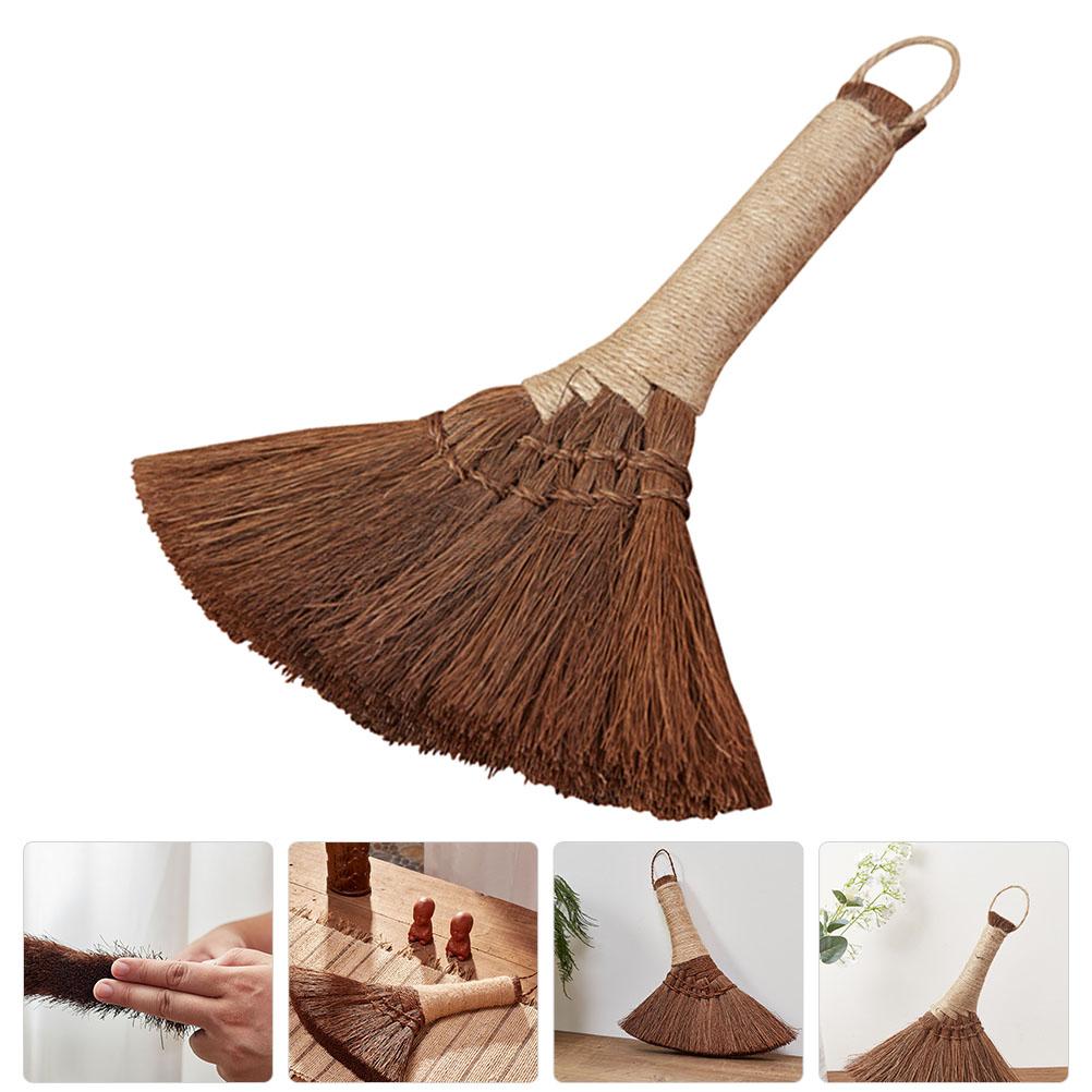 Palm Broom Desktop Broom Household Cleaning Accessory Sofa Bed Cleaning Brooms Small Bamboo Short Handle Desk Dust Broom Tools