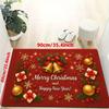 1Pcs Anti Fatigue Kitchen Rugs Christmas Golden Bells Waterproof Non-Slip Thick Cushioned Kitchen Mat Heavy Duty Comfort Standing Mat for Kitchen