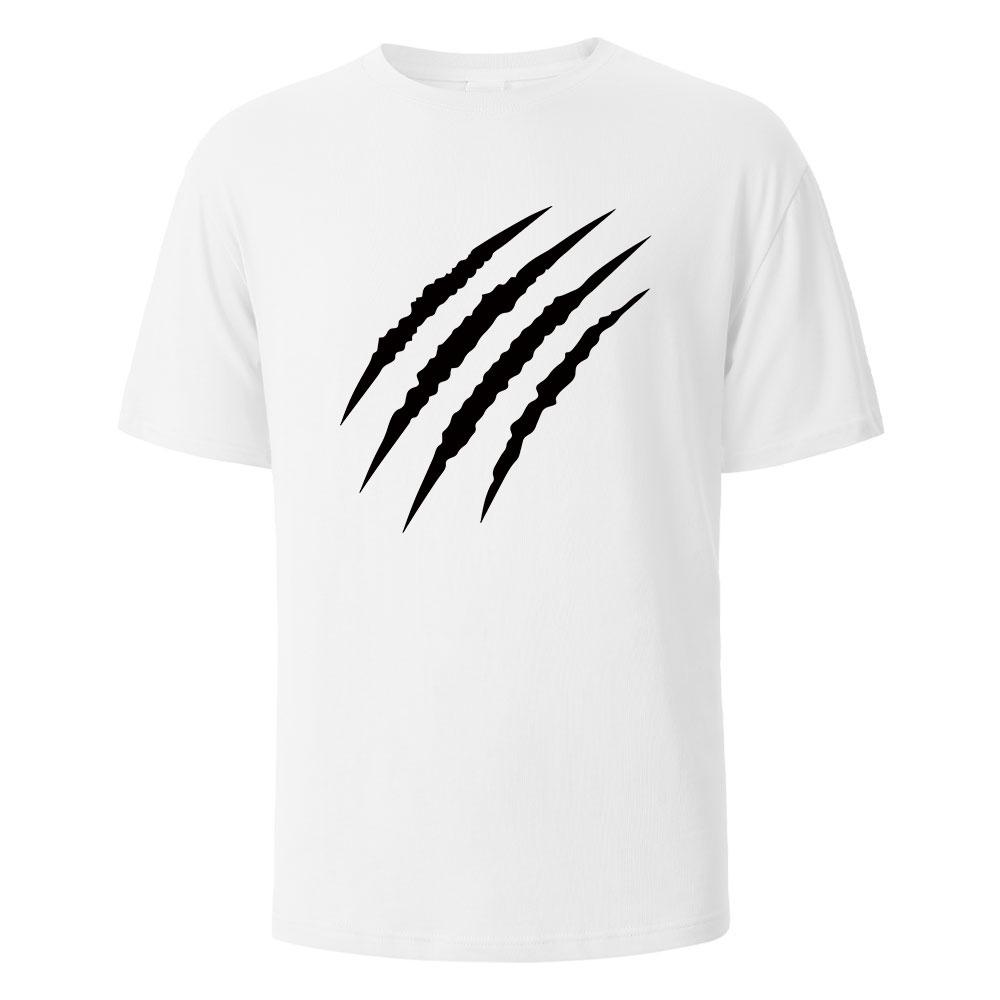 2026 Spring Summer Claw Marks Simplicity Graphic TShirts Breathable Comfortable Pure Cotton Tops For Men Women Oneck
