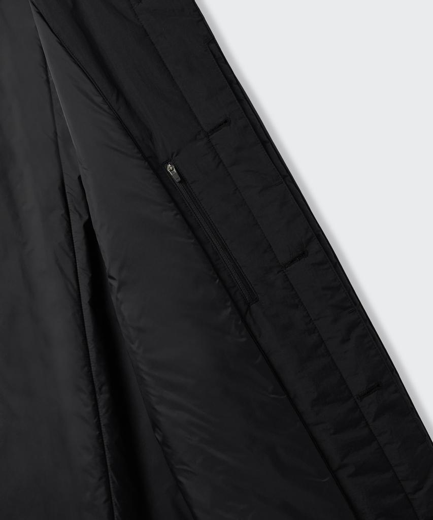 Musinsa Standard Padded Balmacaan Trench Coat [Black]