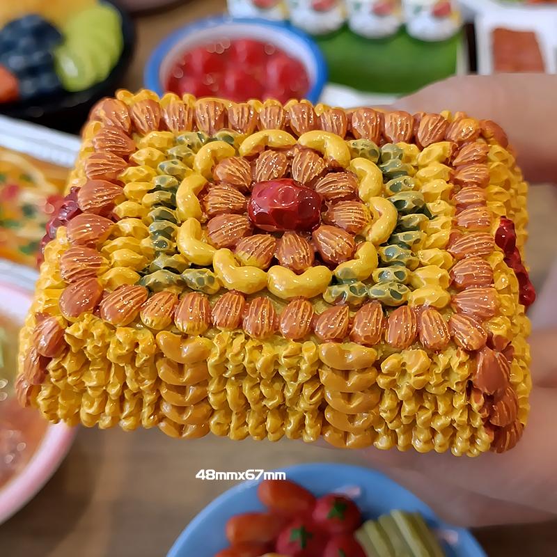 Special Bread Dessert Fridge Magnet Xinjiang Naan Cake Breakfast Sticker Refrigerator Decor