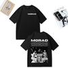 Rapper Morad MDLR Merchandising Album Moda Maglietta Unisex DONNE Abbigliamento Maglietta Casual in Cotone Hip Hop Magliette a Manica Corta Streetwear