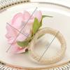 Flower Napkin Rings Set of 6, Rose Napkin Buckles Dinner Napkin Holder for Valentine's Day,Wedding, Parties Table Decoration
