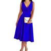 Spot 2026 European and American Cross-border Independent Station Amazon, Sleeveless V-neck Vest Fashion Casual Dress Evening Dress