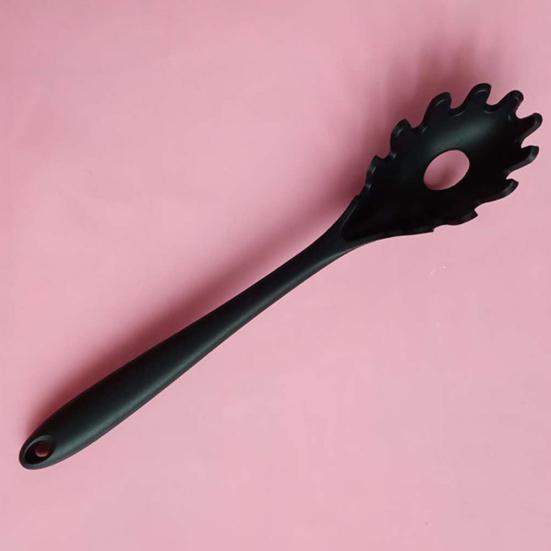 Silicone Pasta Fork Heat Resistant Noodle Spaghetti Strainer Server Spoon Tool Sale Goods