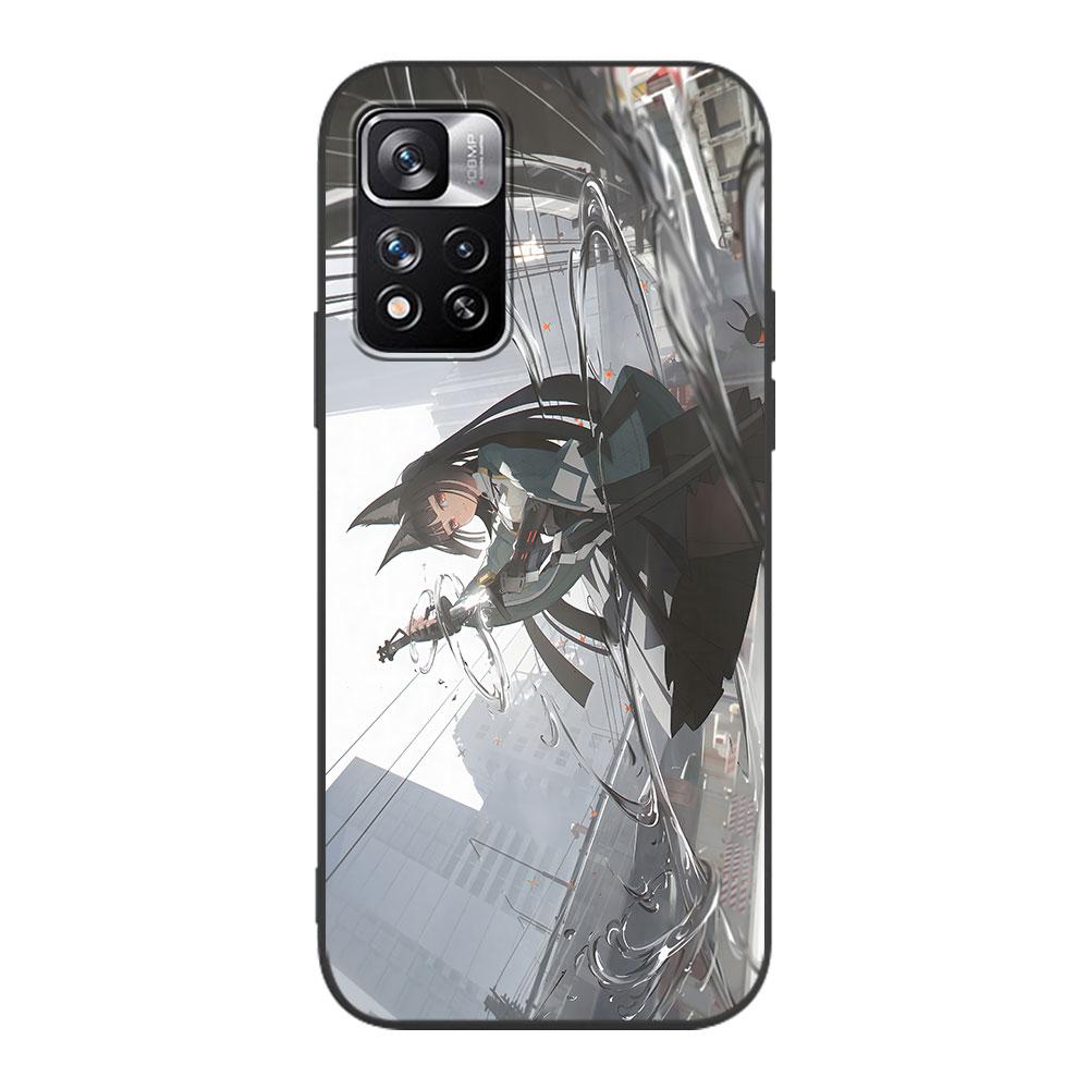 Hoshimi Miyabi Zenless Zone Zero Case for Xiaomi Redmi 10A 10C 9C 12C 9A 9i 10 12 9 Prime 9T K40 Pro Black Soft TPU Phone Cover