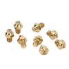 RISK 8 Stück Mountainbike Pedalbolzen Titanlegierung Anti-Rutsch Fahrradpedalschrauben Pins Stifte M4x5mm Gold