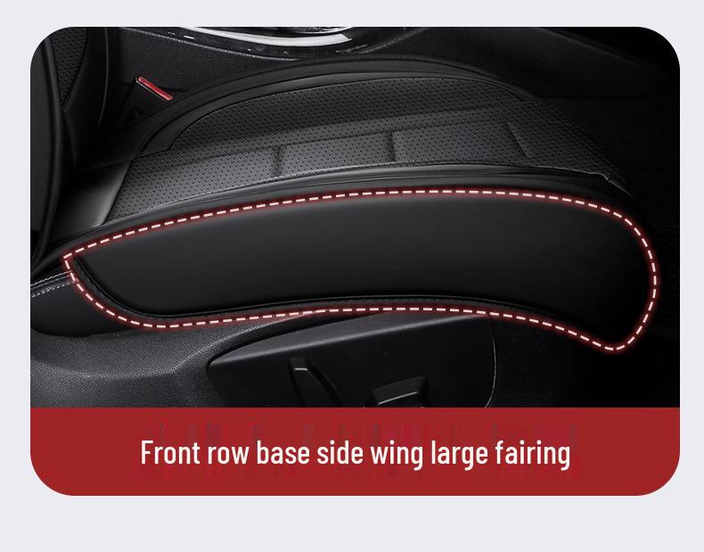 Universal Full Leather Car Seat Cushion, All-Season Coverage for SUV, Truck, Sedan PG42