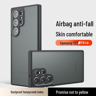 Samsung S24Ultra Frosted Armor Protective Case with Full-wrap Lens and Drop-proof Design