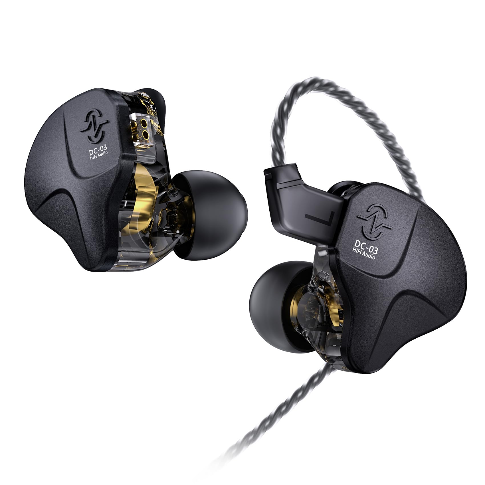 

CCZ DC03 Sonata Wired Earphones, Chinese-made in-ear monitors, wired gaming earphones with mic, in-ear headphones, 10mm double neodymium
