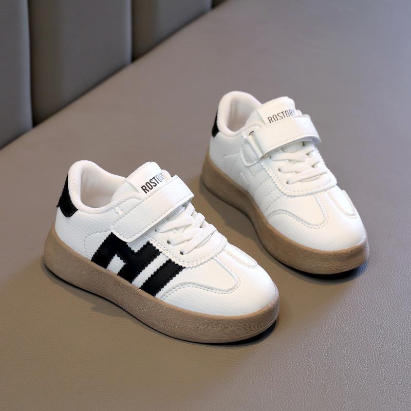 Girls' sports shoes 2025 spring and autumn new boys' board shoes breathable casual non-slip children's shoes baby white shoes
