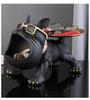 Entryway Console Table with French Bulldog Key Holder, Luxurious Shoe Cabinet, and Creative Home Decoration