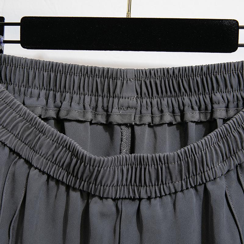 DIMANAF 2025 Summer Plus Size Harlen pants High Waist New Women Fashion Loose Pleated Vintage Pants