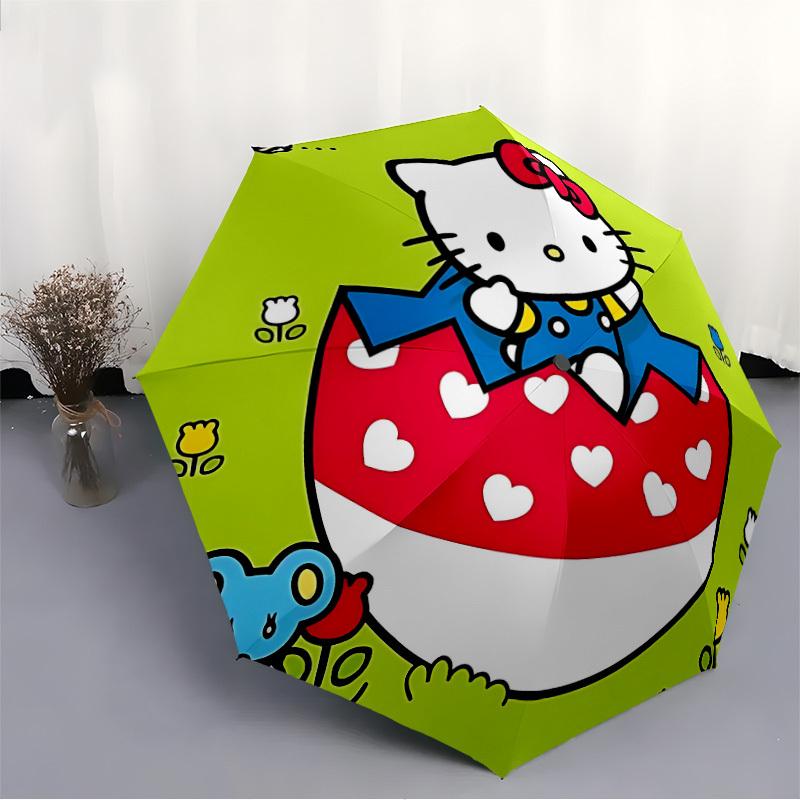 1pc Hello Kitty Windproof Automatic Umbrella, Lightweight for Women/Men, Perfect Christmas Gift a0811194