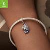 S925 Silver Dragon Pendant Beads: Original Blue Ziyun DIY Bracelet Accessory