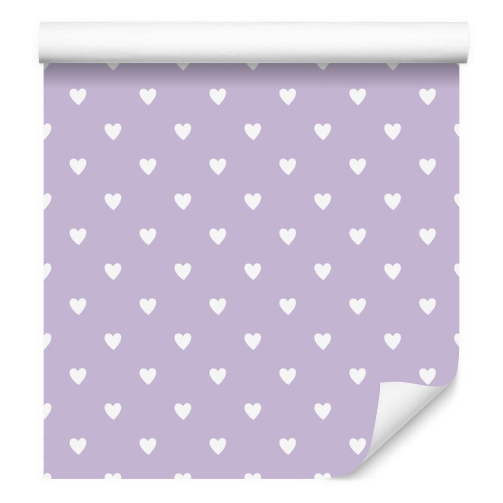 Lavender Hearts Wallpaper 50x1000