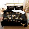 This Is My Yellow-Stone Watching Retro Fashion Bedding Set Duvet Cover Pillowcase Single Double King Size Adult Bedroom Gift