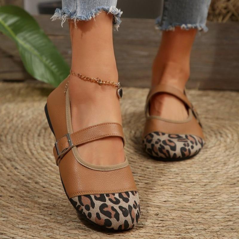 Women Vintage Style Mary Jane Flat Heeled Shoe Round Toe Casual Walking Shoes Spring Autumn Comfort Flats