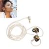 Wired Monitor Earbuds Crisp Treble Powerful Bass Pure Copper   Unit Monitor Earphone with Detachable   Cable