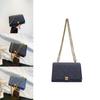 Fashionable Denim Women's Crossbody Bag Vintage Blue Quilted Chain Shoulder Bag