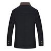 Herbst und Winter Herren Wollmantel Business Casual Stehkragen Nähte Design Jacke Mantel