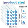 Colorful Star Wall Stickers Colorful Home Decoration Kindergarten Children's Room Wall PVC Waterproof Self-adhesive Wall Stickers