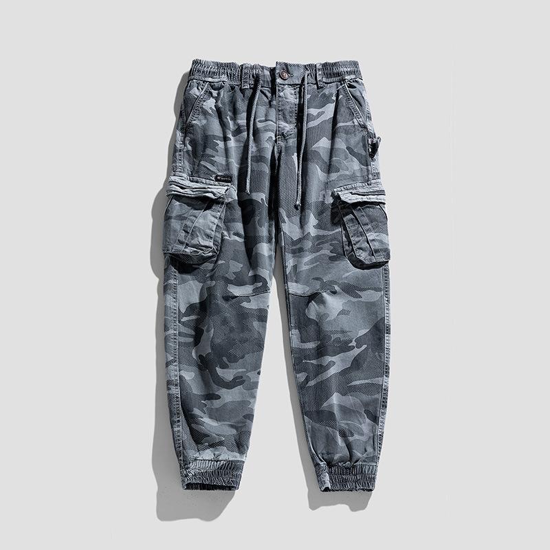 Functional Overalls Men's Casual Loose Camouflage Pants Straight Trendy Brand Trousers Men's High-end Men's Clothing
