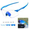 Kapvoe Photochromic Sports Sunglasses Rimless Cycling Glasses Bike Bicycle Glasses Men's MTB Road Running Goggles Red Blue UV400 4