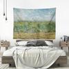 Nature Landscape Tapestry Wall Hanging Meadow Field Boho Decor Art Polyester Print for Living Room Bedroom Home Wall Decor