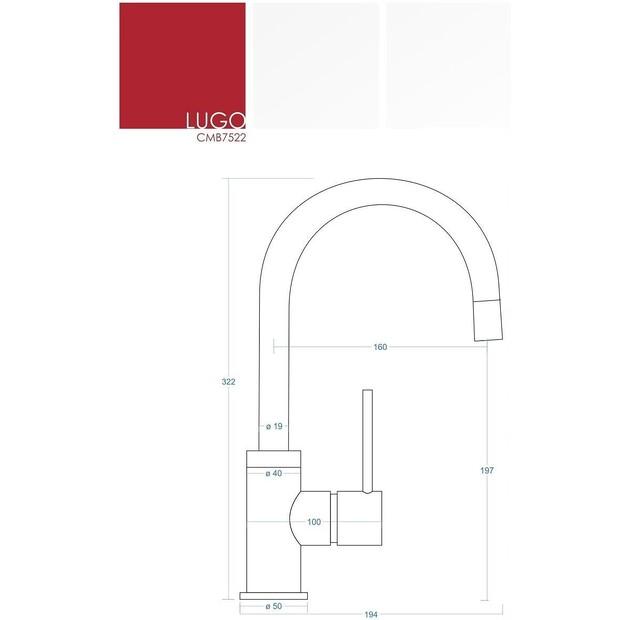 Смеситель Corsan Lugo хром CMB7522CH