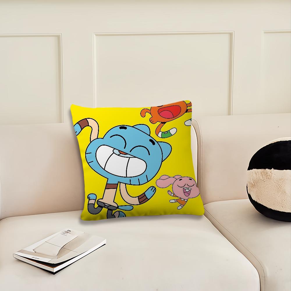 The A-mazing Cartoon World of G-gumball cushion cover Pillow Cover Decoration Room Home Sofa living Office Car Nordic Simplicity