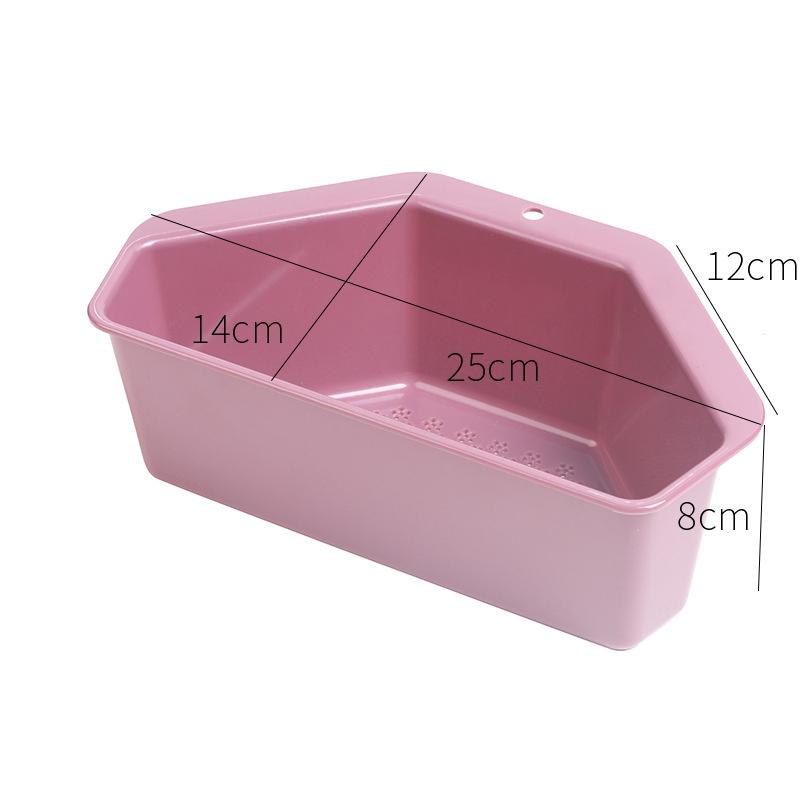 Convenient Kitchen Triangle Sink Organizer Multifunctional Vegetable Fruit Sink Filter Storage