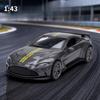 Simulation 1/43 Alston Martin V12 Alloy Sports Car Model Collection Ornaments with Display Box Metal Miniature Voiture Toy Gift