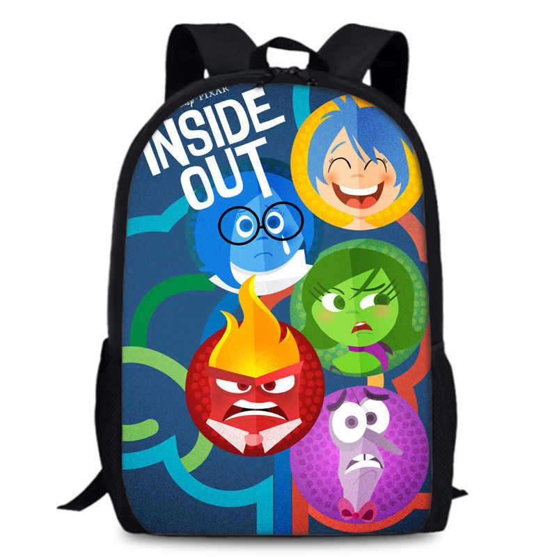 Spacious Inside Out 2 Backpack Durable Oxford Fabric 15 Inch School Bag Unisex