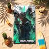 Delta Force (1) Téma Ručník na pláž Odolný vůči písku Měkký a pohodlný Vhodný k bazénu Kempování Jóga a Potápění Cestovní