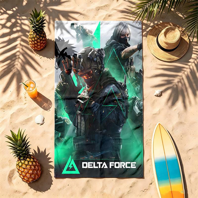Delta Force (1) Téma Ručník na pláž Odolný vůči písku Měkký a pohodlný Vhodný k bazénu Kempování Jóga a Potápění Cestovní