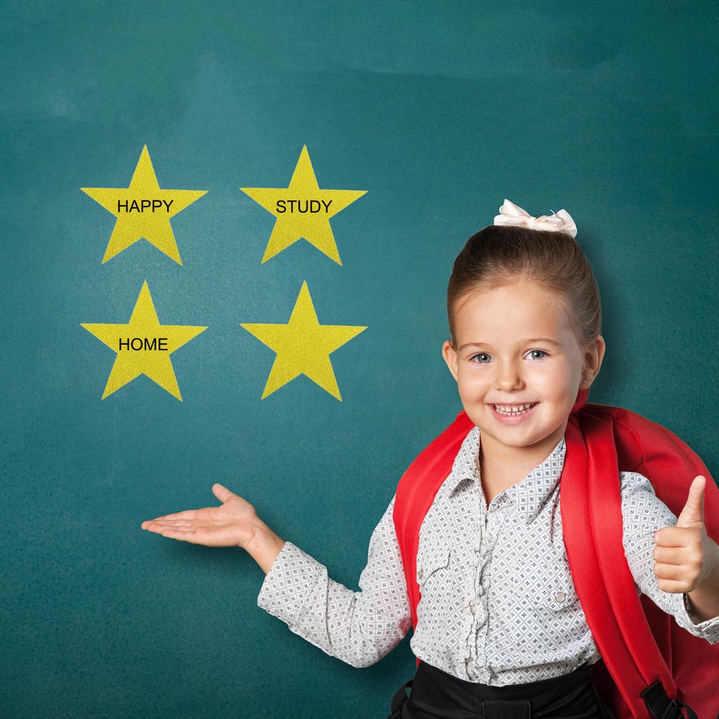 Cutouts Double Printed Paper Glitter Star Confetti Cutouts Cardboard Stars for Bulletin Board Classroom Party 48/60/150pcs