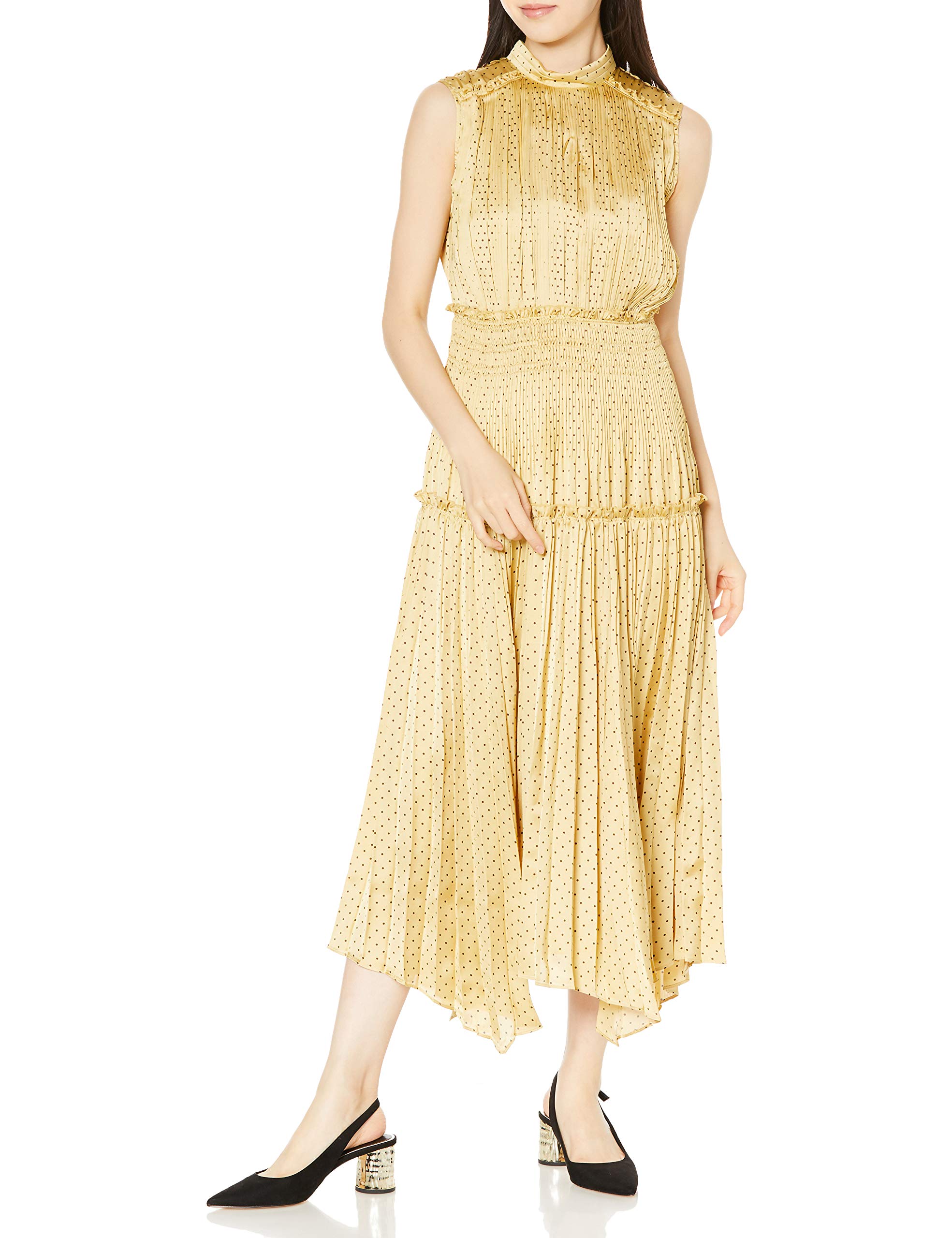 

Pleated Sleeveless Dress SWFO204047 OLV Japan F [Sneider] Women s (FREE Size)