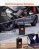 Jump Starter with Air Compressor 4000A Peak Car Battery Jump Box, Portable for 9.0L Gas / 8.0L Diesel, 150 PSI Auto-Shutoff Tire Inflator, Power Bank,