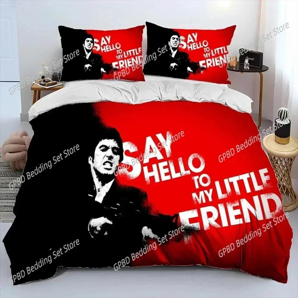 Comforter 3D Print Movie Scarface Tony Bedding Set Bedroom Soft Modern S Comefortable Kids And