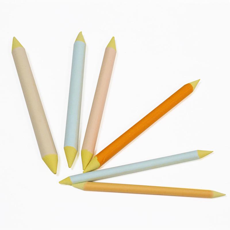 6-Piece Sketch Blending Stumps Set - Macaron Colors for Drawing and Smudging