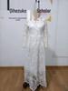 2025 Spring European & American Off-Shoulder Bridal Wedding Evening Gown for Women