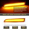 2pcs Car Front Side Marker Parking Lights Fender Corner LED Amber  Fit for 2010-2012 Ford Fusion(aka Mendeo) Turn Signal Light