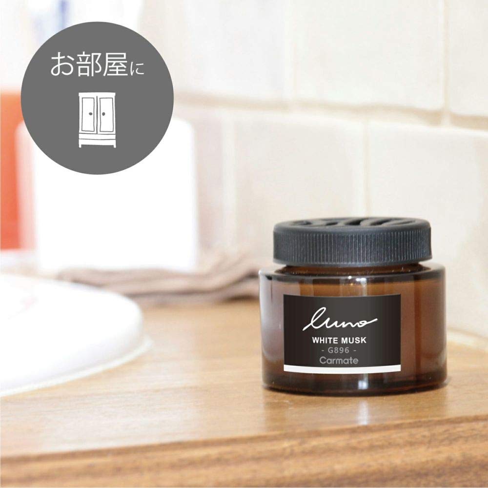 Carmate Luno G896 Car Room Deodorizing Standing Type White Musk N. Natural Formulated