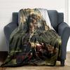 Custom Name "Hogwarts Castle Trilogy" Blanket for Couch & Bed, Plush Cozy Fuzzy Blanket Super Soft & Warm Blankets for Fall and Winter. 090891