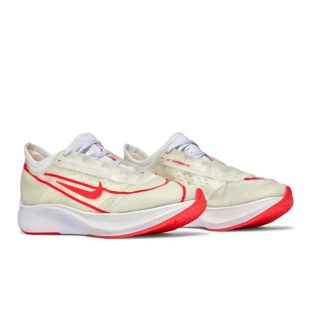 Nike Womens Zoom Fly 3 'White Laser Crimson' (women's sizes) White / Metallic Summit White / Laser Crimson Running Shoes AT8241 101