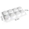 1 Pieza 8 con molde para tarta redonda plana invertida Molde para hornear DIY Molde de silicona para mousse francesa Molde de chocolate